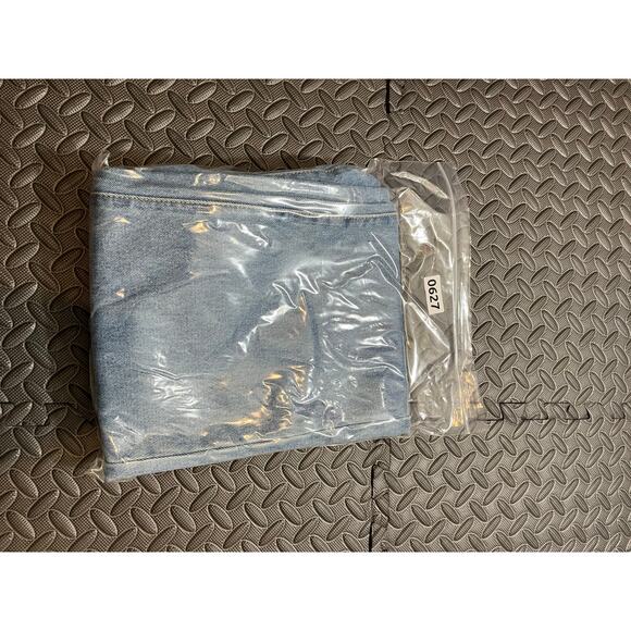 No. 1 Los Angeles Lace Up Rave Festival Relaxed Jeans Light Wash Size‎ Small - Picture 11 of 11